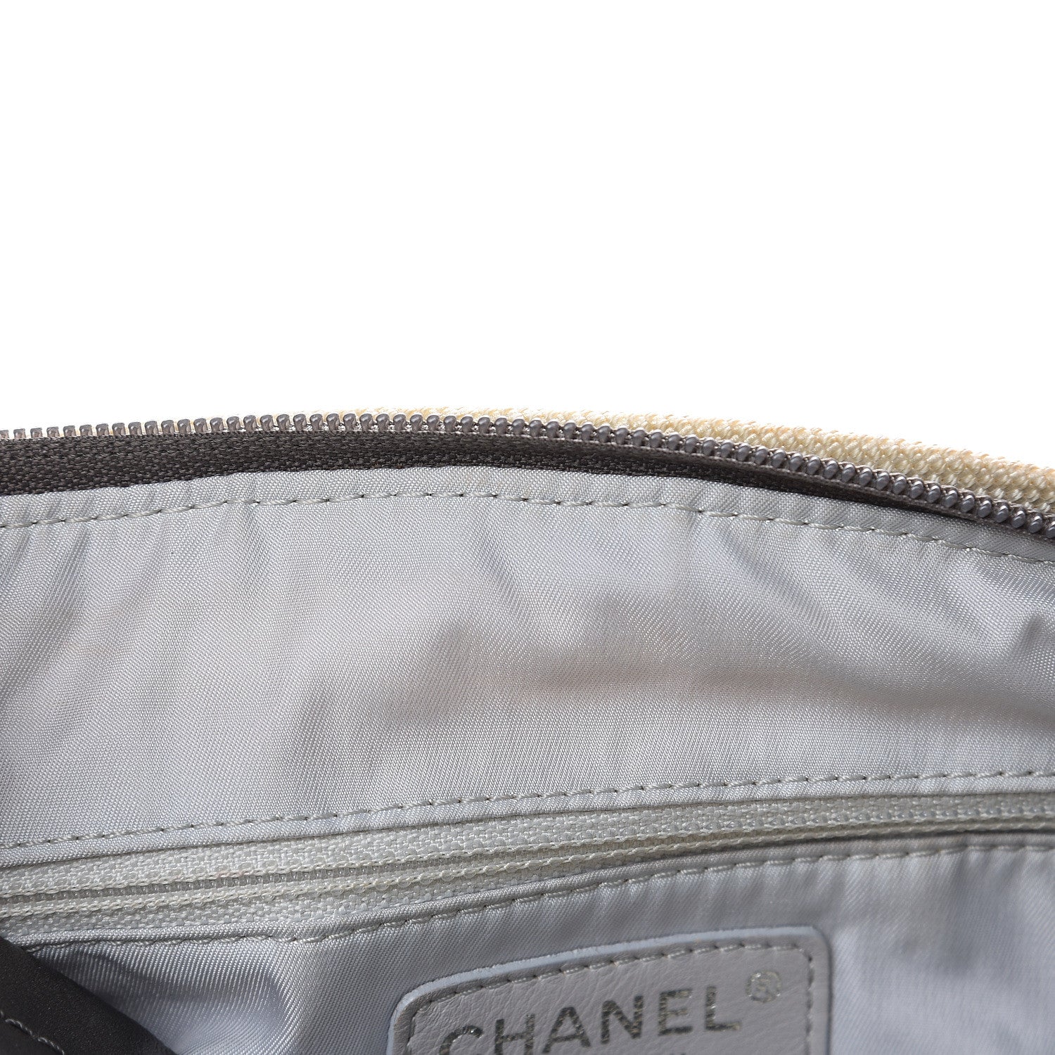Chanel Coated Canvas Paris Biarritz Hobo Silver 15 of 18