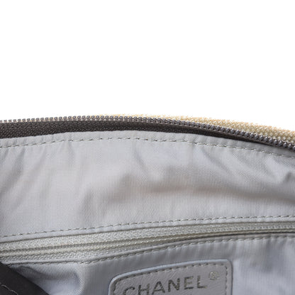 Chanel Coated Canvas Paris Biarritz Hobo Silver 15 of 18