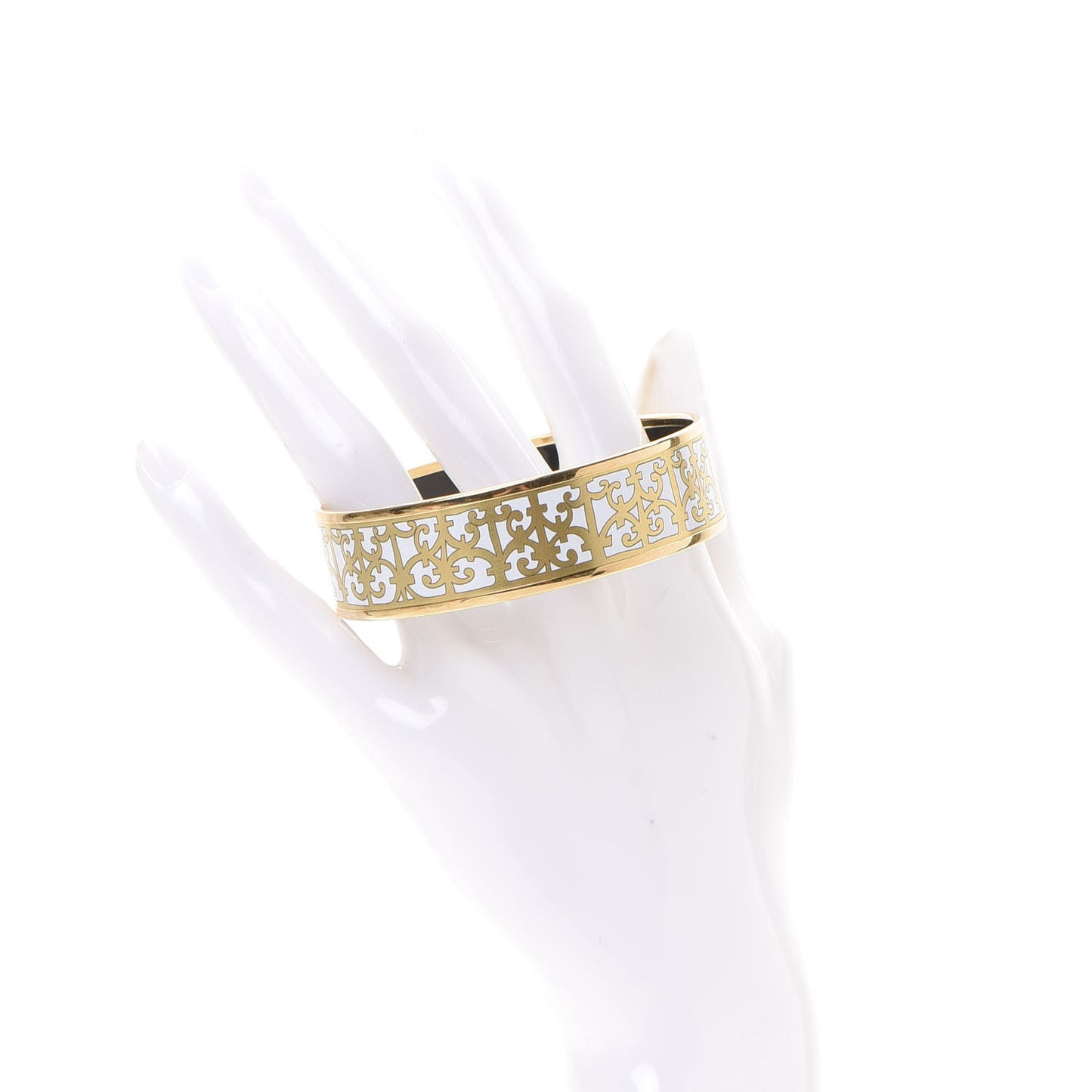 Enamel Printed Wide Balcons du Guadalquivir Bracelet 62 Gold