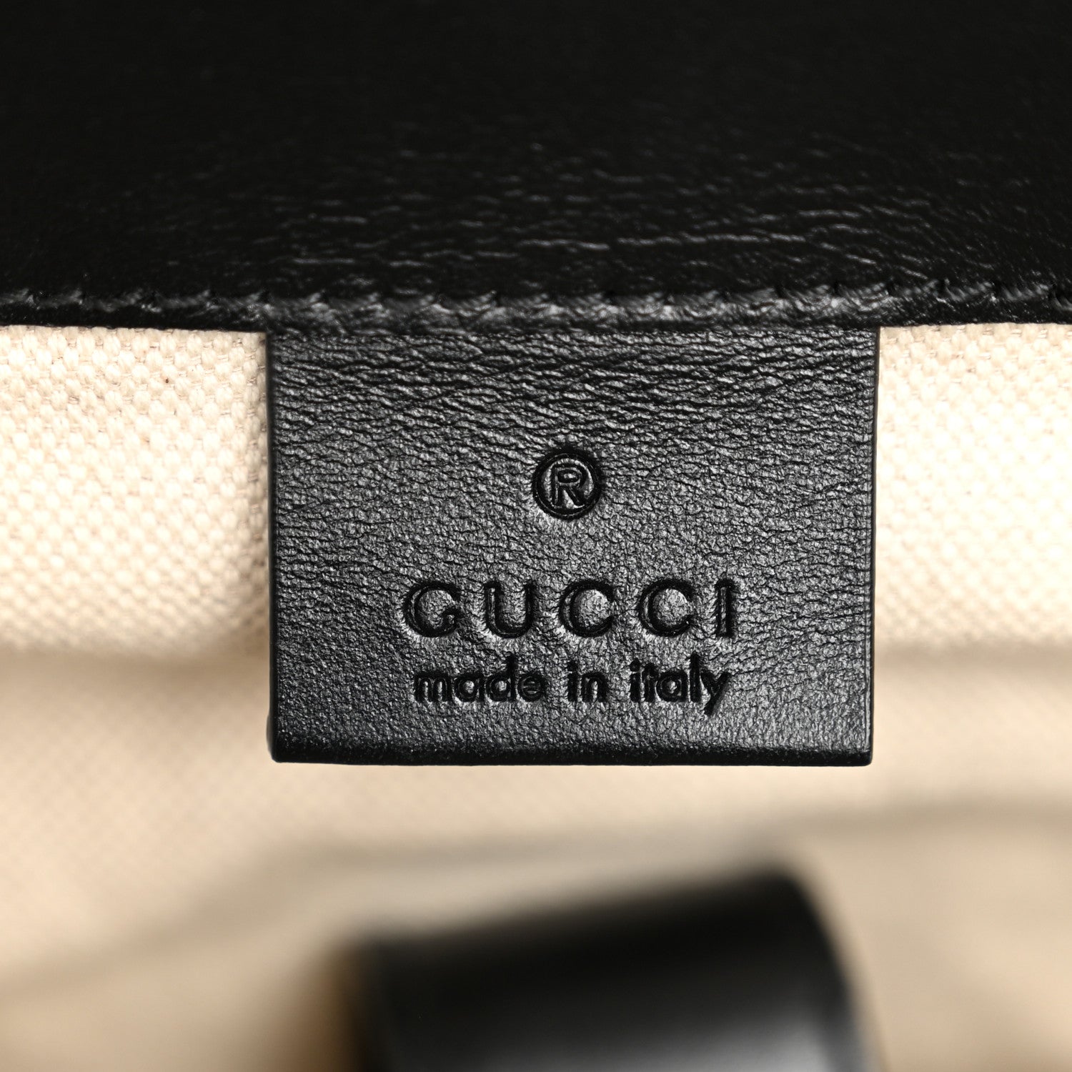 Gucci Calfskin GG Tennis Embossed Double Buckle Backpack Black 6 of 10