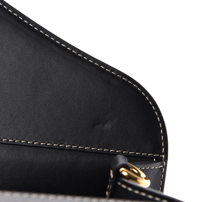 Burberry Canvas Smooth Calfskin Two Tone Medium Pocket Bag Natural Black 9 of 12