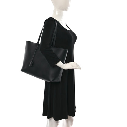 Saint Laurent Calfskin Large Shopping Tote Black 2 of 10