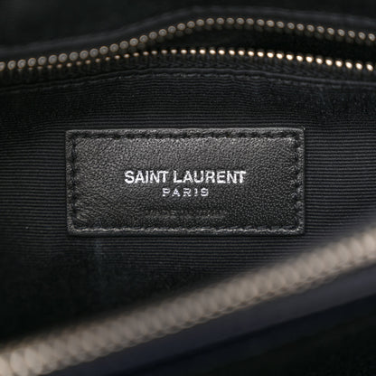Saint Laurent Calfskin Y Quilted Monogram Medium Loulou Chain Satchel Medium Blue 6 of 11