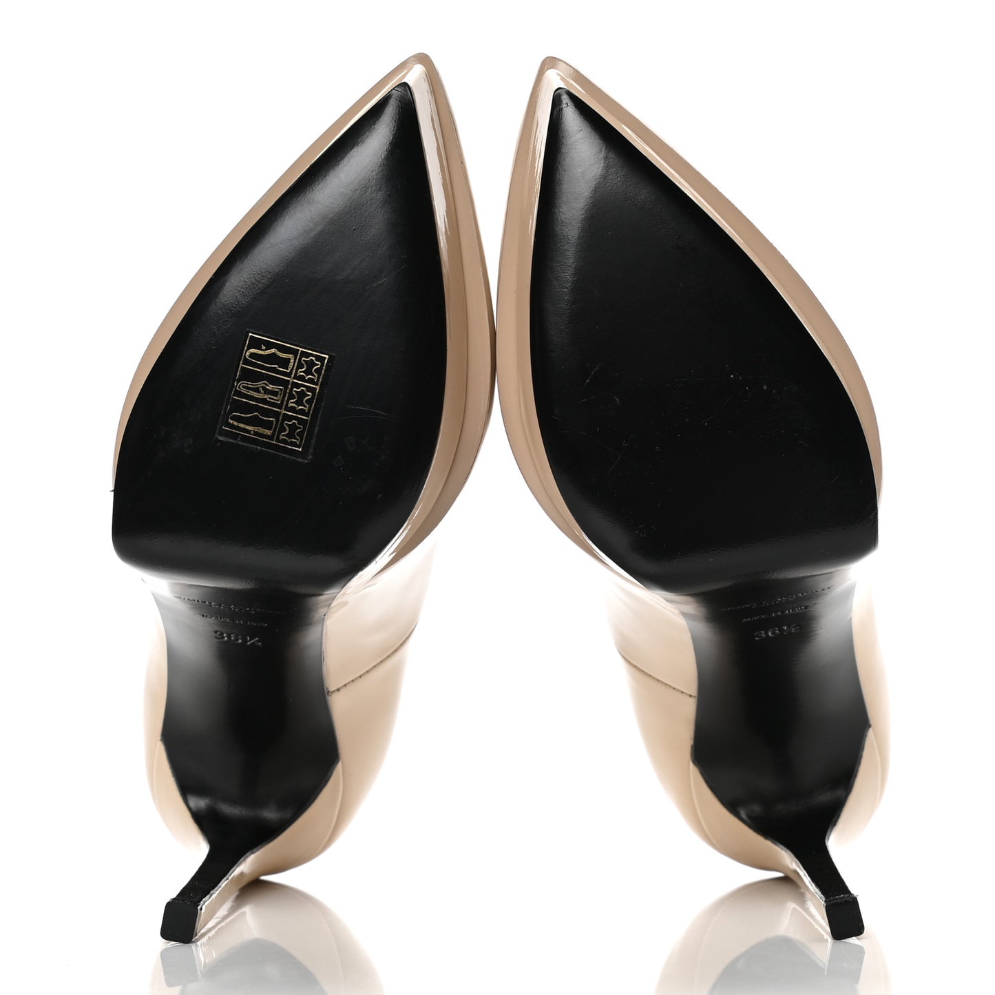 Patent Janis 105 Platform Pumps 36.5 Nude Powder