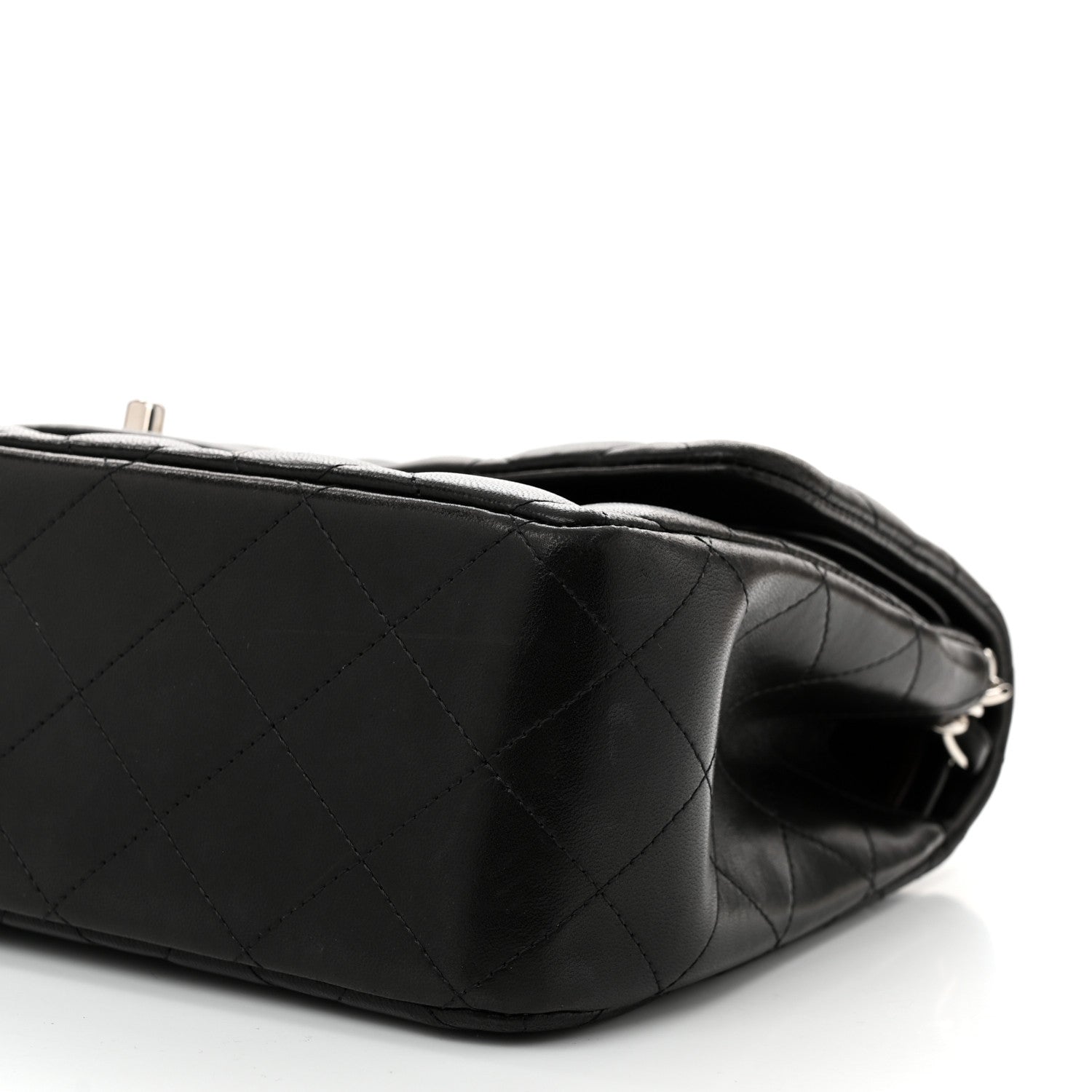 Chanel Lambskin Quilted Jumbo Double Flap Black 10 of 10