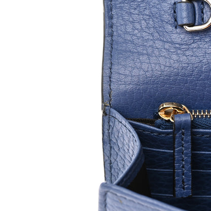 Gucci Dollar Calfskin Interlocking G Chain Wallet Caspian 12 of 15