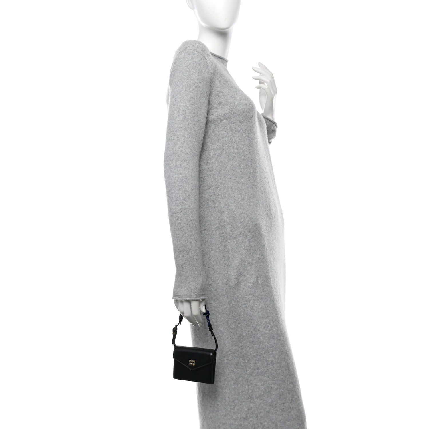 Miu Miu Nappa Wallet On Strap Black Baltic 2 of 10
