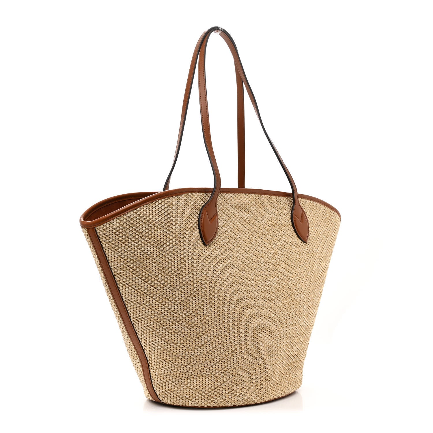 Louis Vuitton Raffia Saint Jacques Tote Caramel 4 of 11