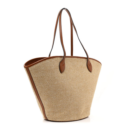 Louis Vuitton Raffia Saint Jacques Tote Caramel 4 of 11