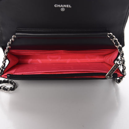 Chanel Calfskin Quilted Cambon Wallet On Chain WOC Black 5 of 9