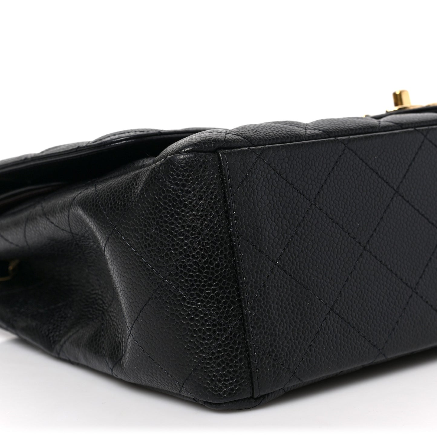 Caviar Quilted Maxi Double Flap Black