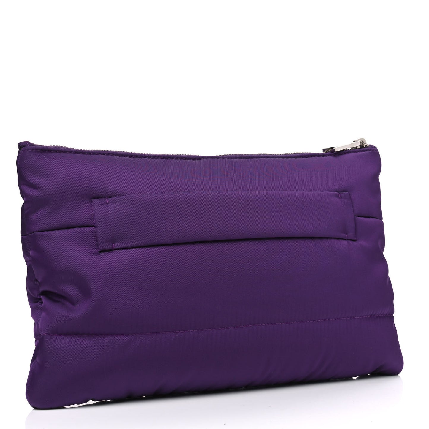 Tessuto Nylon Bomber Clutch Ciclamino