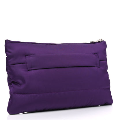 Prada Tessuto Nylon Bomber Clutch Ciclamino 2 of 4