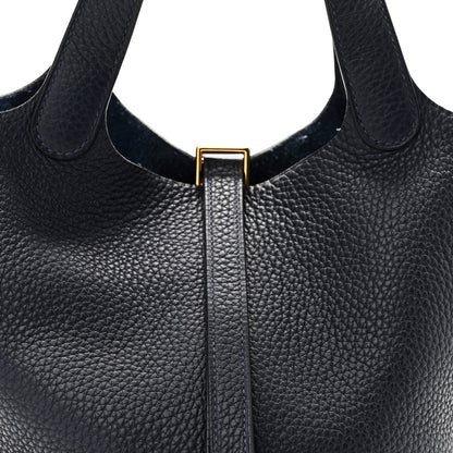 Hermes Taurillon Clemence Picotin Lock 18 PM Bleu Nuit 8 of 11