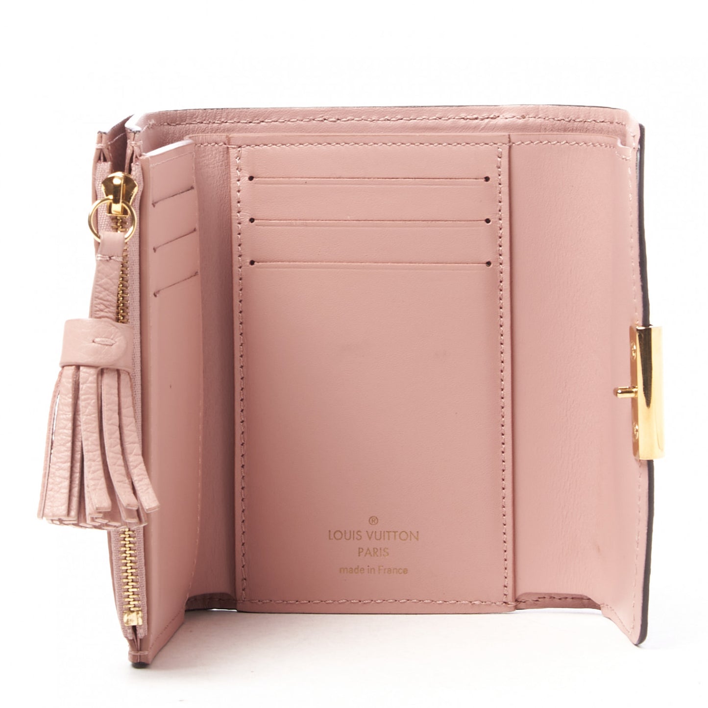 Damier Ebene Croisette Compact Wallet Magnolia
