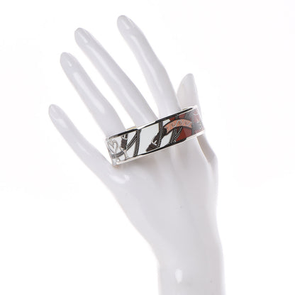 Hermes Enamel Printed Wide Festival des Amazones Bracelet 62 Collectionneur 2 of 5