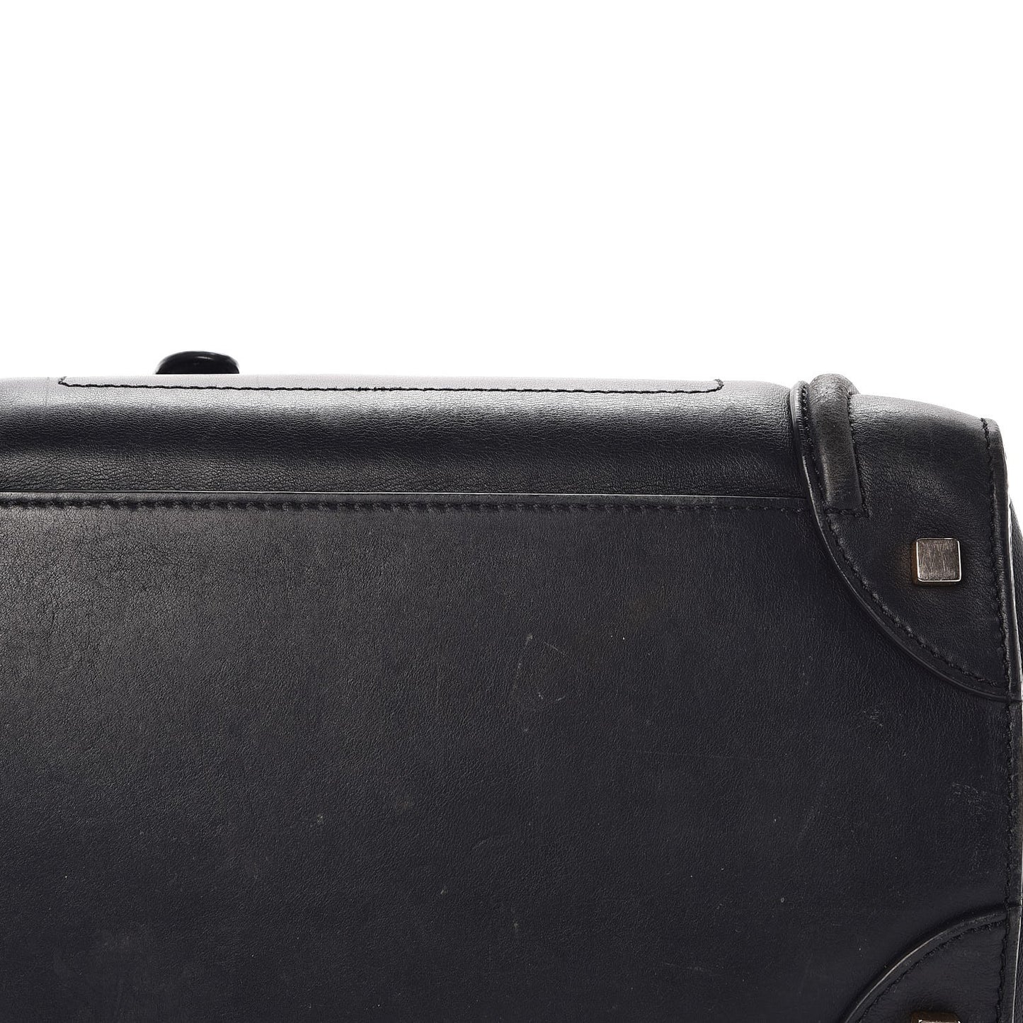 Smooth Calfskin Mini Luggage Navy Blue