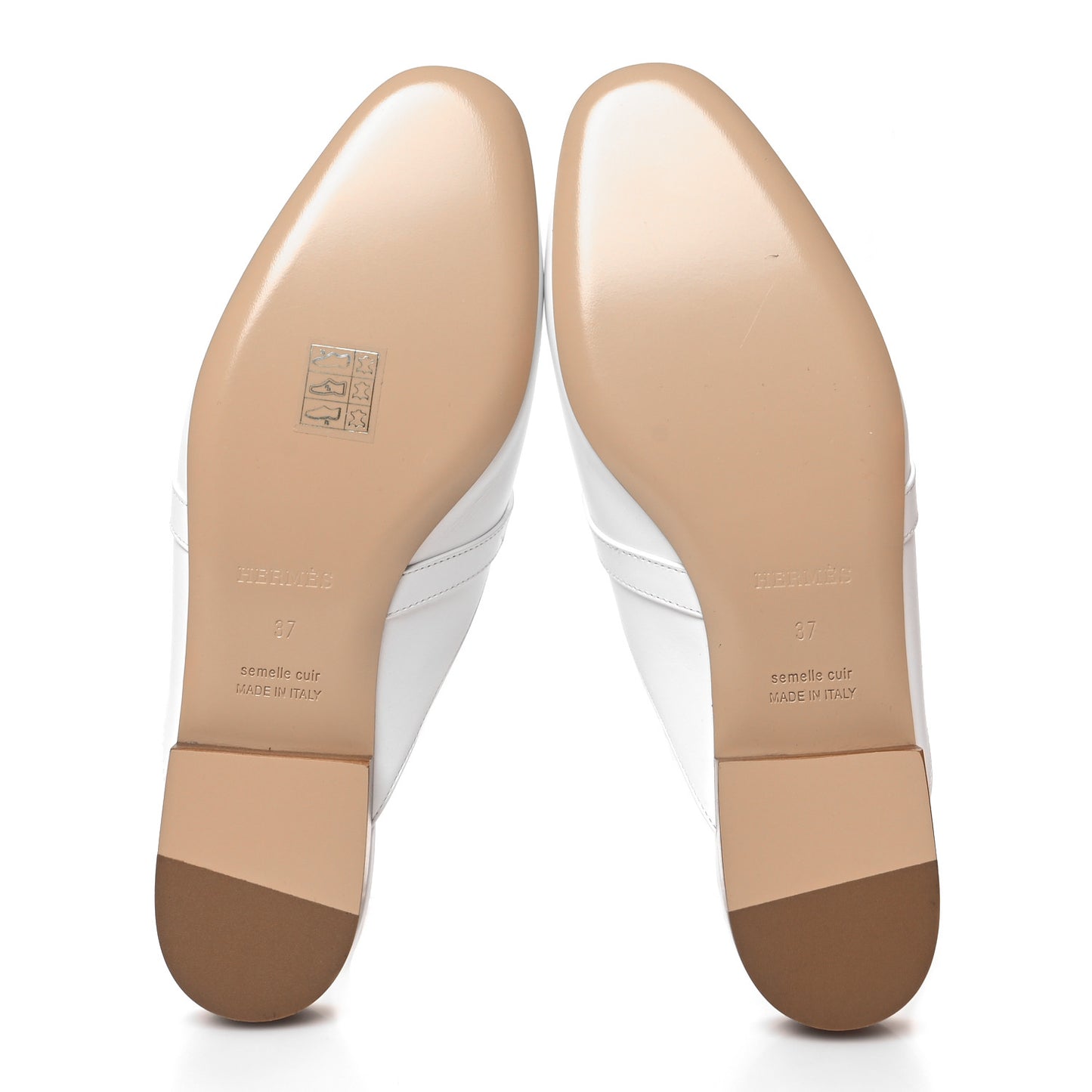 Calfskin Oz Mules 37 White
