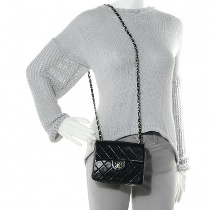 Chanel Lambskin Quilted Mini Square Flap Black 2 of 9