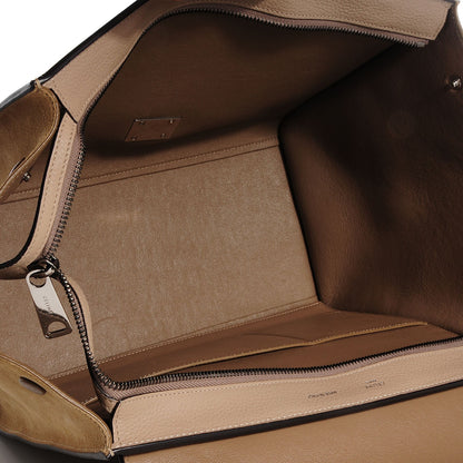 Celine Drummed Calfskin Suede Medium Trapeze Dune 5 of 7