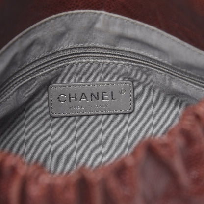 Chanel Caviar Quilted Medium Elastic Flap Bordeaux 6 of 12