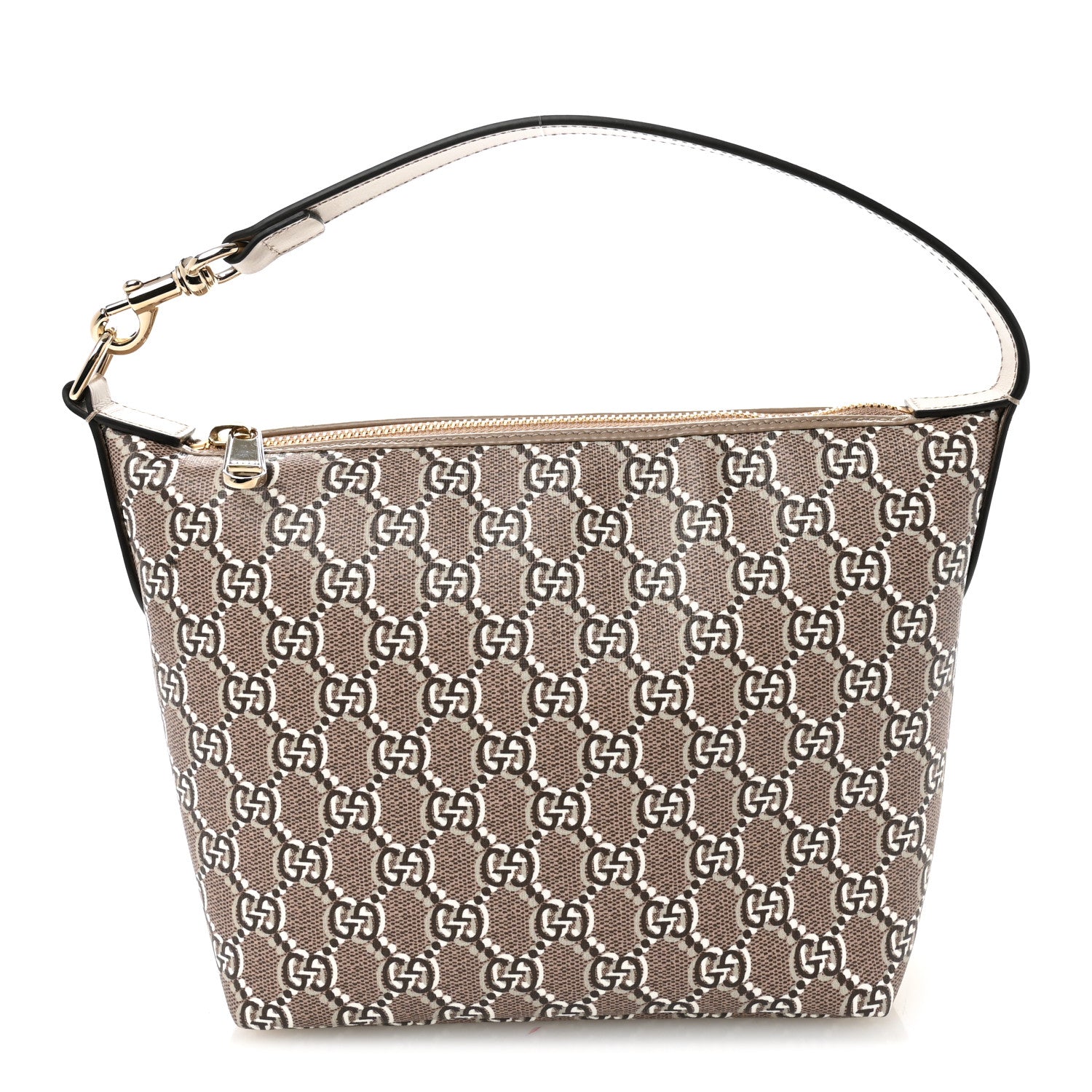 Gucci GG Shadow Monogram Super Mini Ophidia Shoulder Bag Taupe 1 of 10
