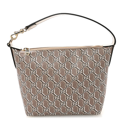 Gucci GG Shadow Monogram Super Mini Ophidia Shoulder Bag Taupe 1 of 10