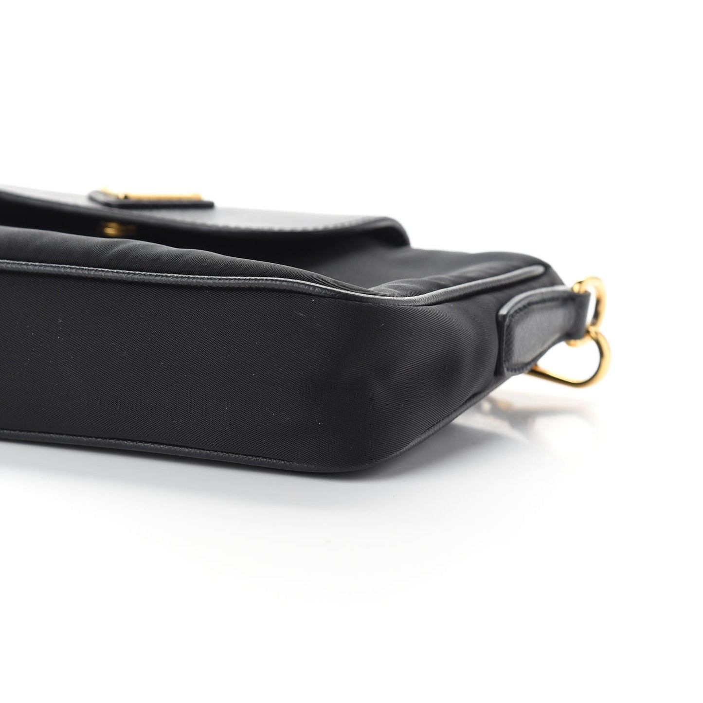 Tessuto Nylon Saffiano Crossbody Bag Black
