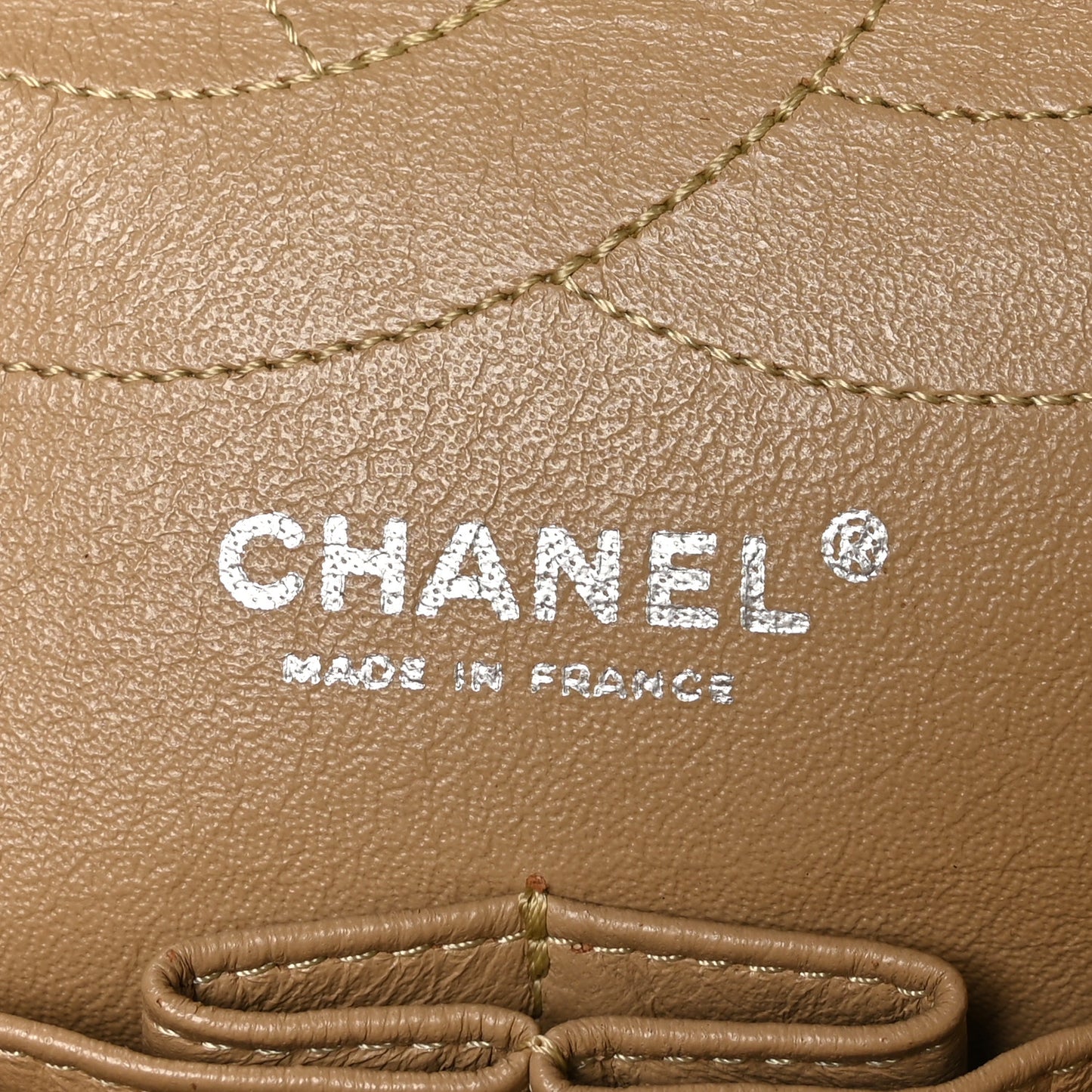 Metallic Aged Calfskin Quilted 2.55 Reissue 227 Flap Pale Gold