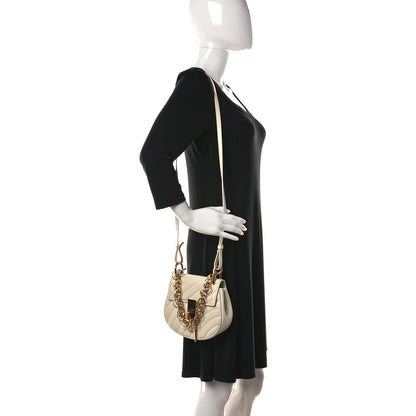 Chloe Calfskin Quilted Drew Bijou Shoulder Bag Natural White 2 of 11