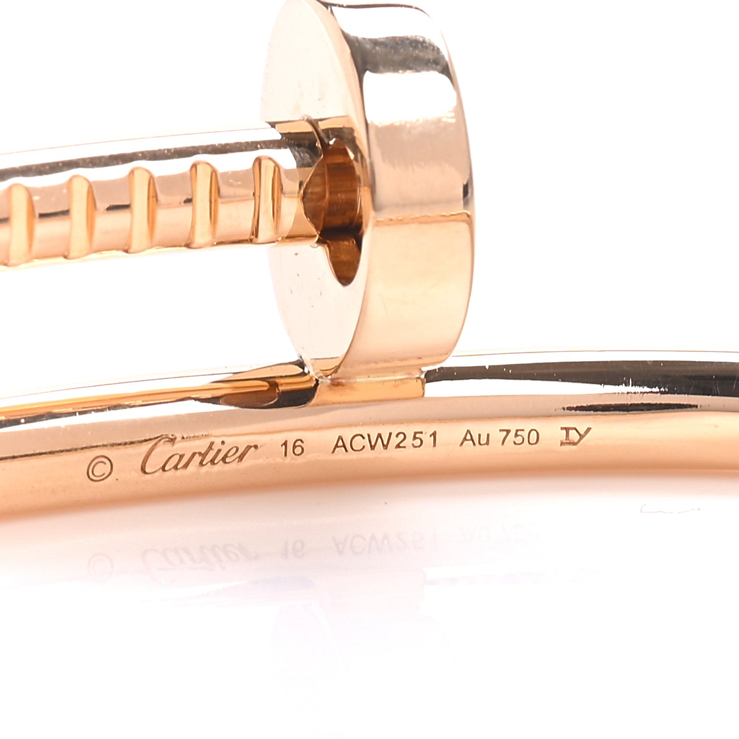 18K Yellow Gold Juste Un Clou Bracelet 16