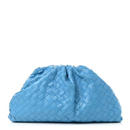 Bottega Veneta Nappa Maxi Intrecciato The Pouch Oversized Clutch Swimming Pool 1 of 9