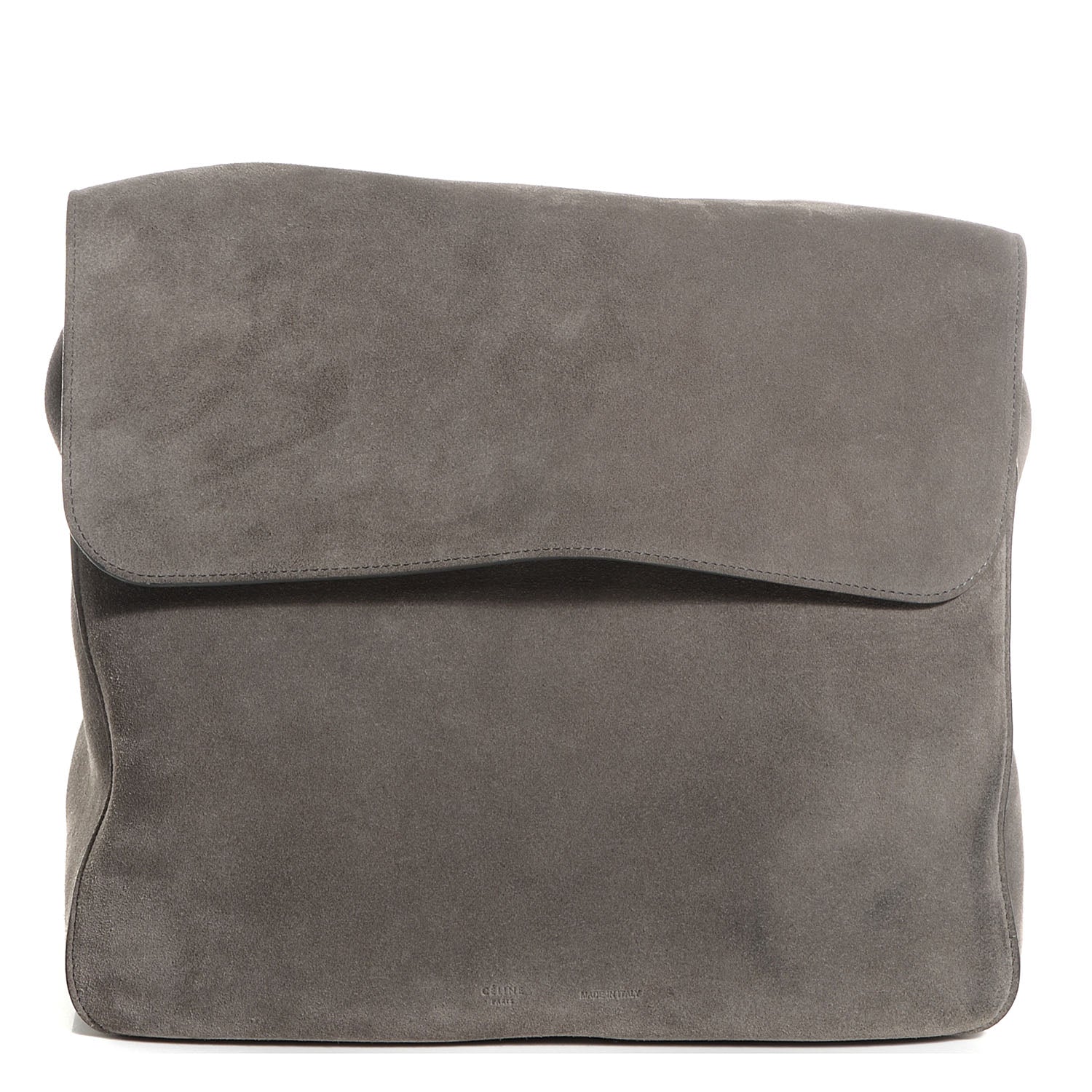Celine Suede Gourmette Shoulder Bag Grey 1 of 10