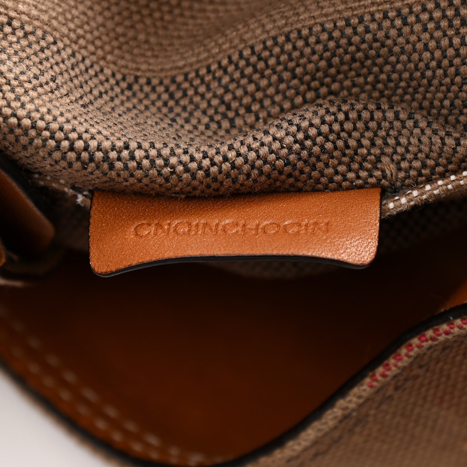 Burberry Canvas Mega Check Medium Ashby Hobo Saddle Brown 8 of 13