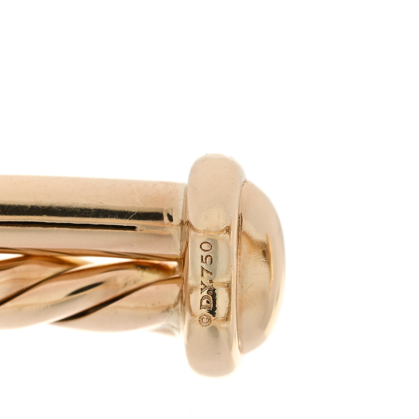 18K Yellow Gold Diamond Crossover X Bracelet