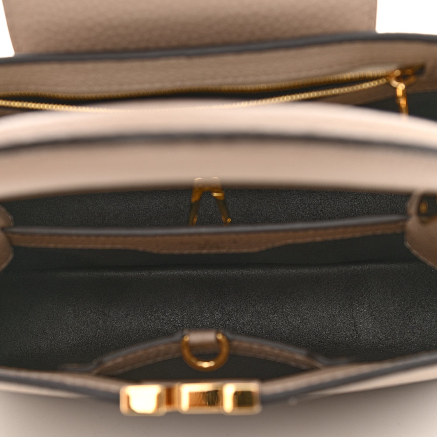 Louis Vuitton Taurillon Capucines BB Galet 5 of 9