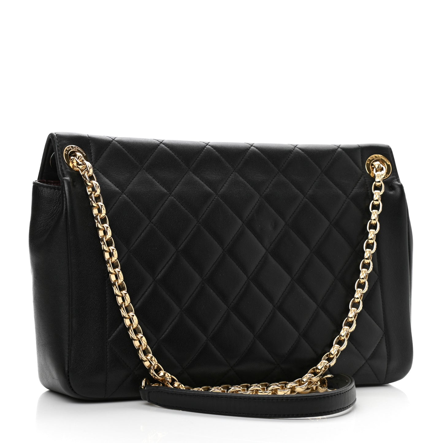 Lambskin Quilted Large Chic With Me Flap Black