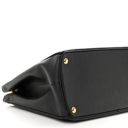 Prada Saffiano Medium Galleria Double Zip Tote Black 9 of 11