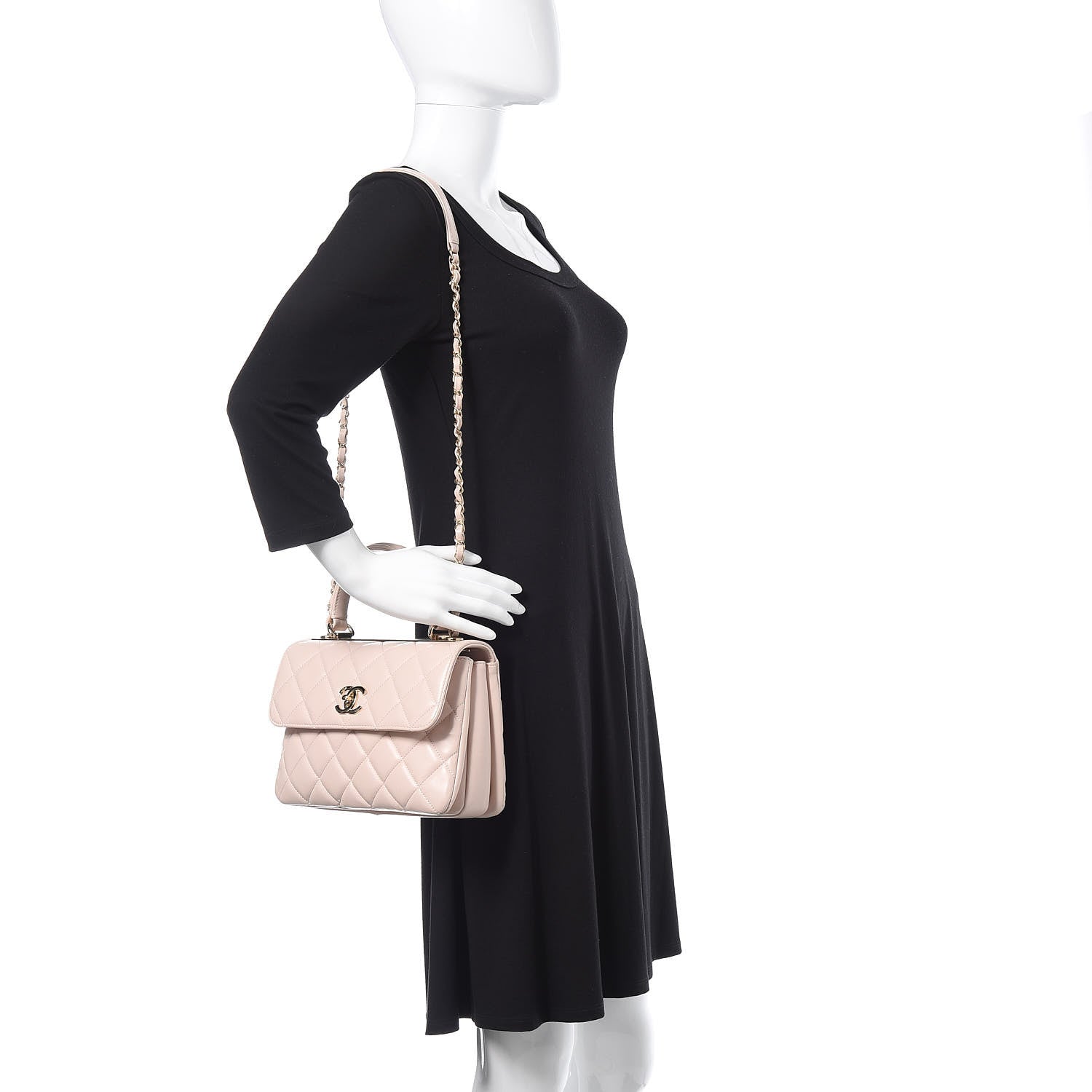 Chanel Lambskin Quilted Small Trendy CC Flap Dual Handle Bag Light Pink 2 of 17