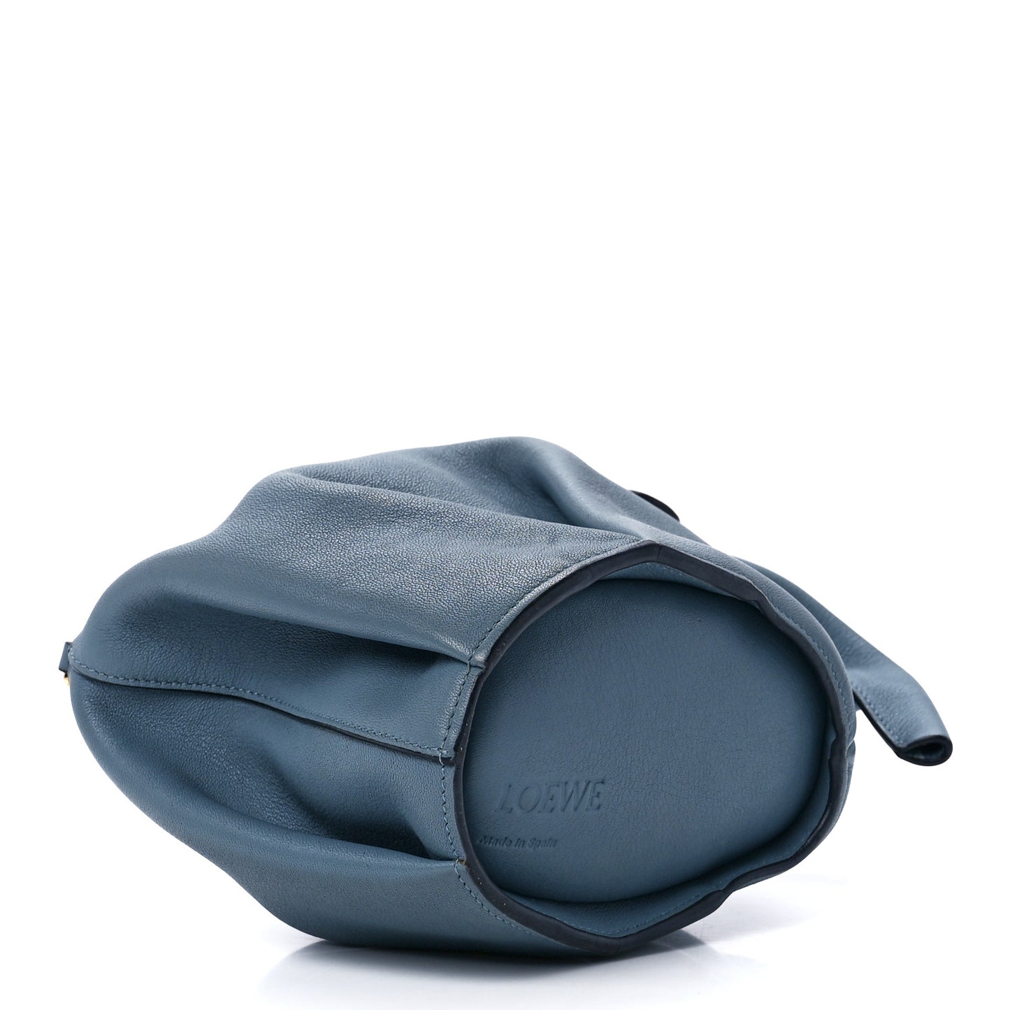 Calfskin Mini Elephant Crossbody Bag Stone Blue