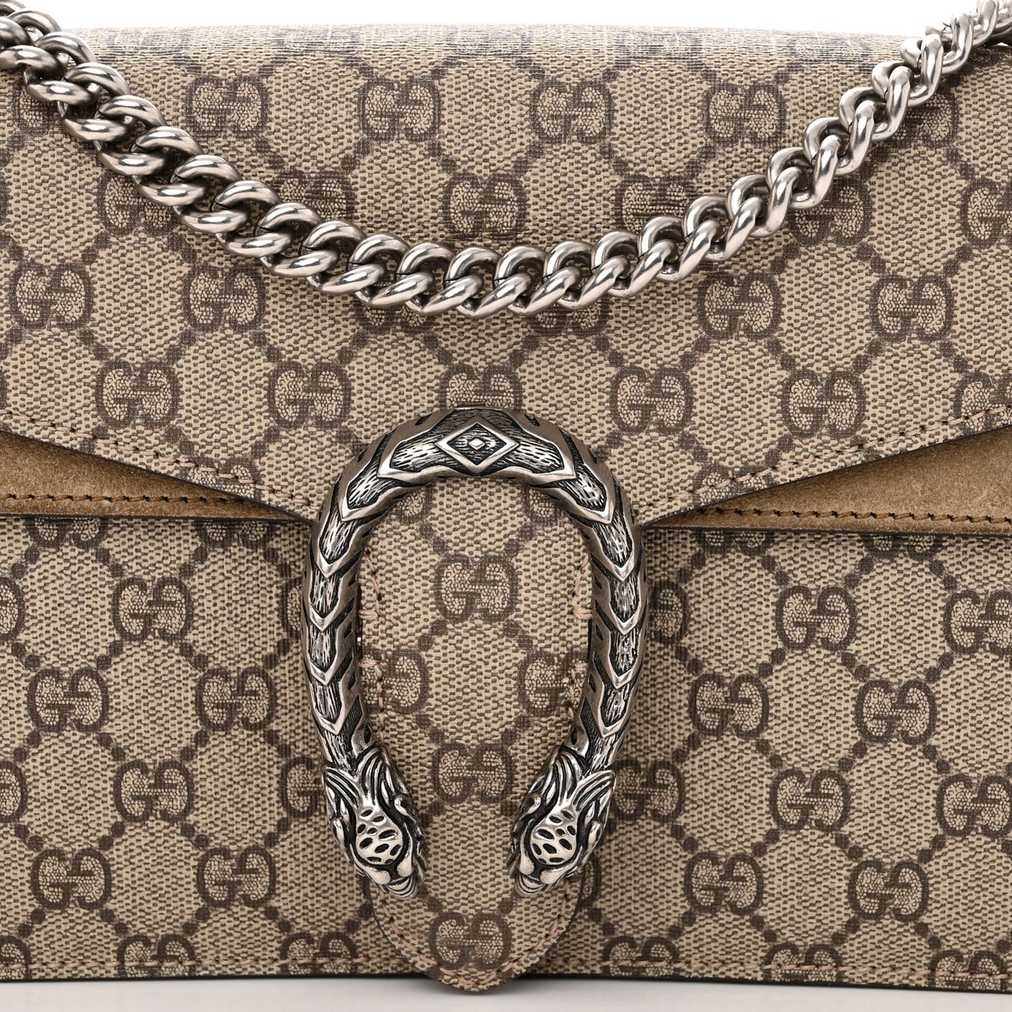 GG Supreme Monogram Small Dionysus Shoulder Bag Taupe
