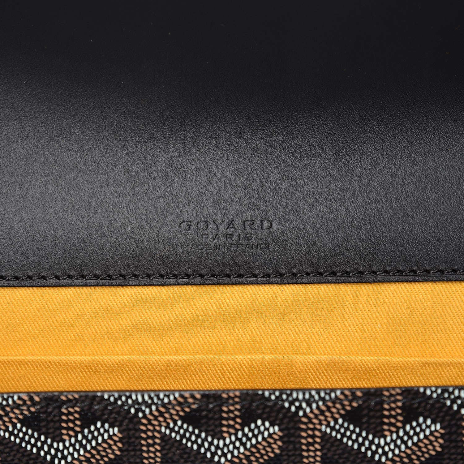 Goyard Goyardine Monte Carlo Bois Clutch With Strap Black 6 of 7