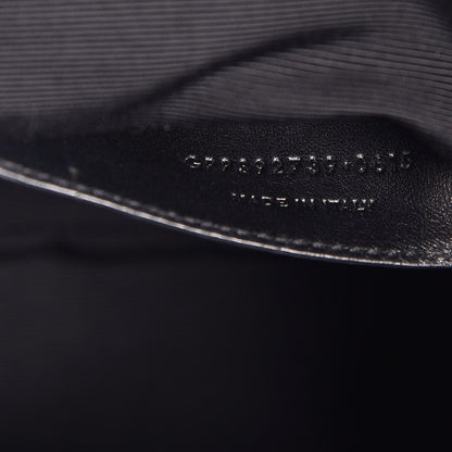 Saint Laurent Sheepskin Matelasse Chevron Large Monogram Shopping Bag Black 7 of 16