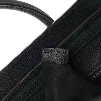 Celine Drummed Calfskin Micro Luggage Black 8 of 9