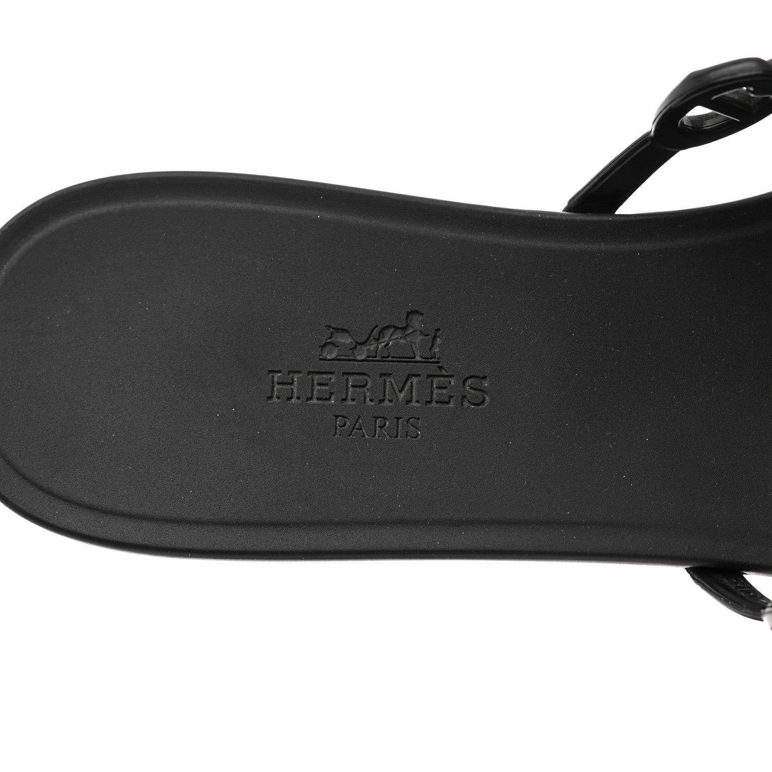 Hermes TPU Rivage Sandals 35 Black 7 of 9