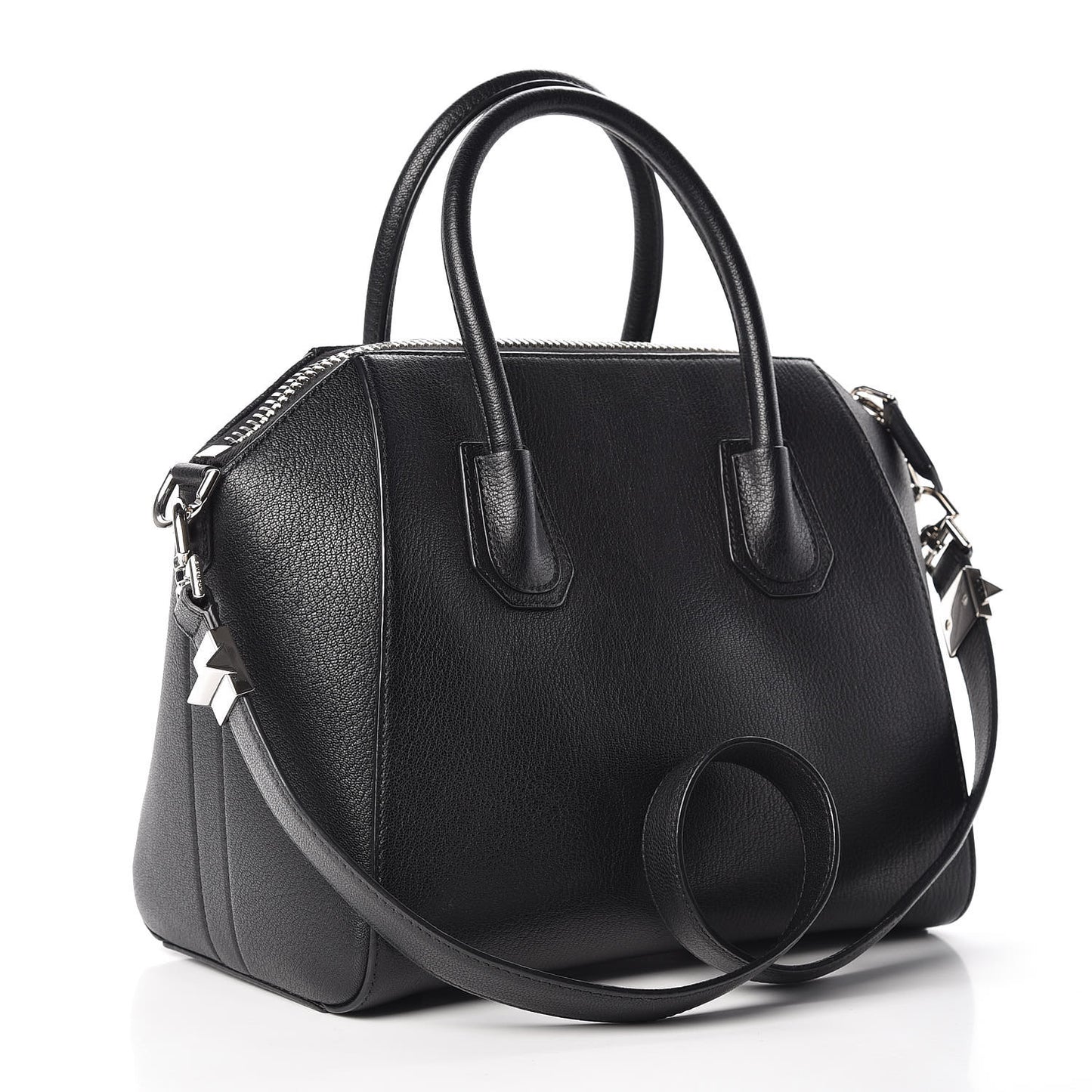 Sugar Goatskin Small Antigona Black
