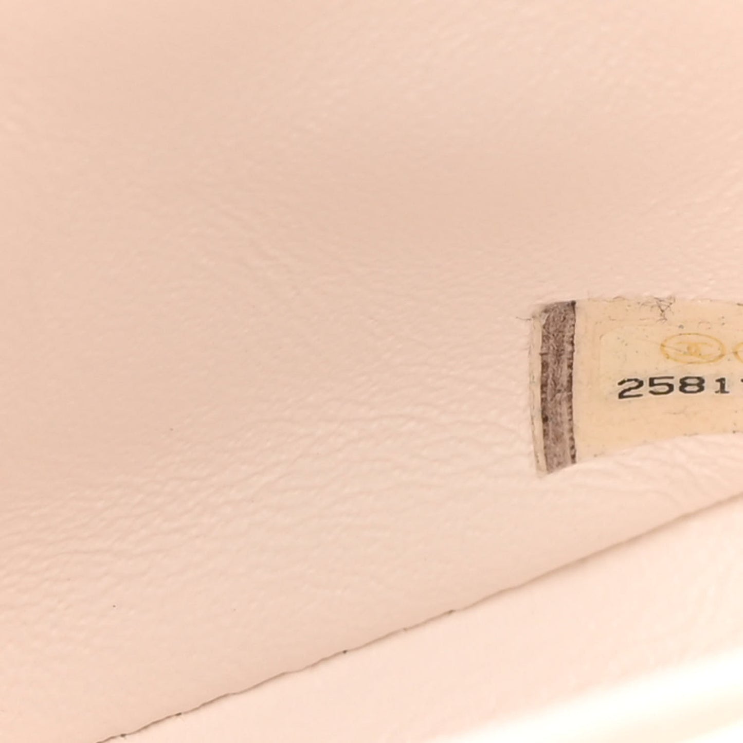 Patent Quilted Mini Square Flap White