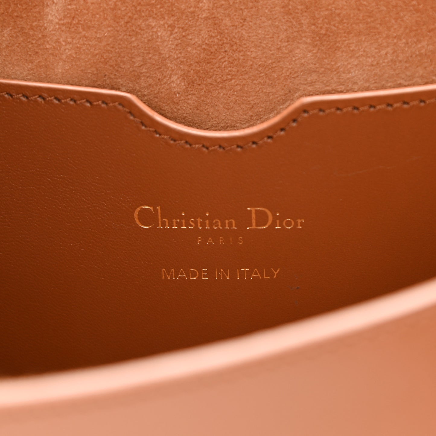 Box Calfskin Large Bobby Flap Dark Tan