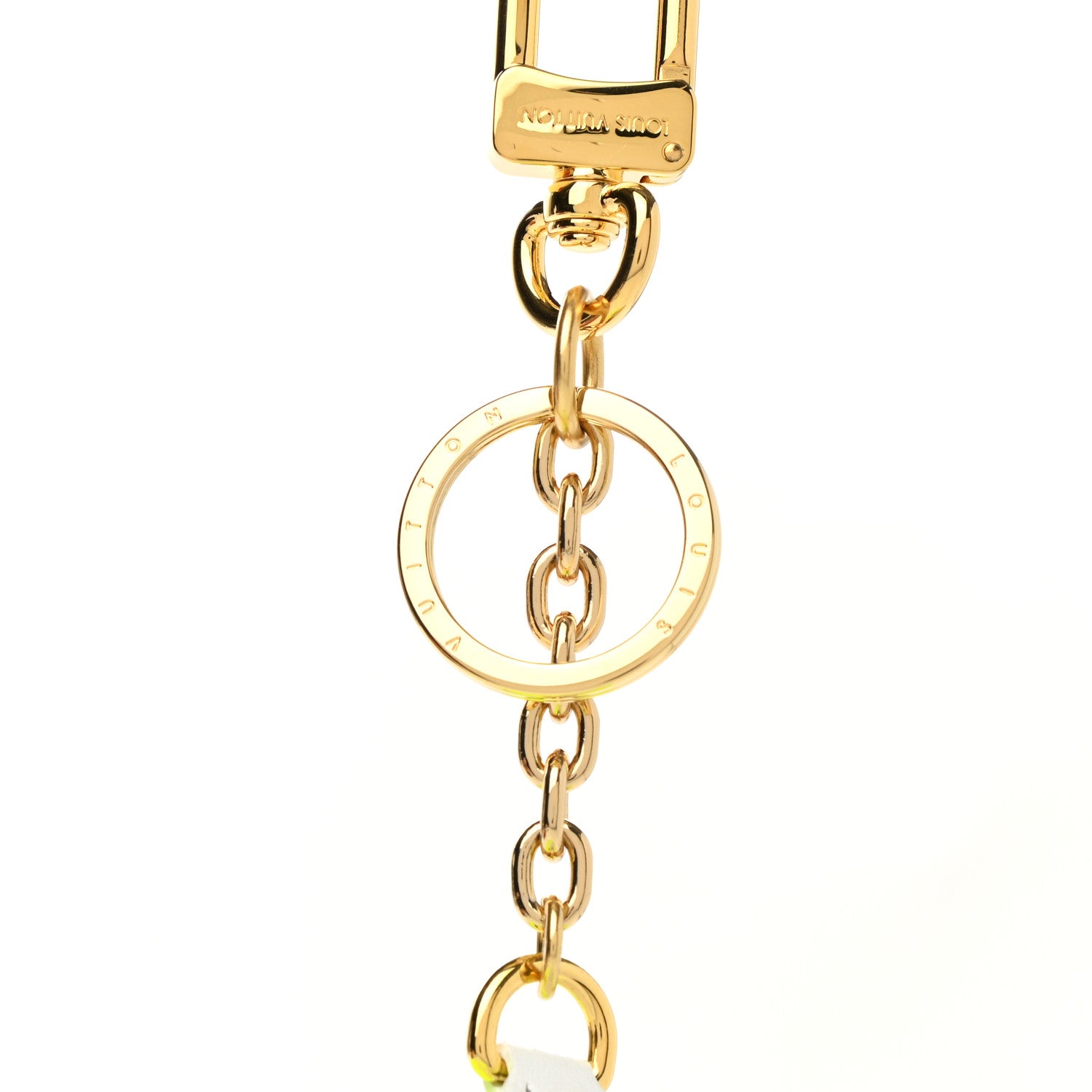 Louis Vuitton Monogram Match Tennis Ball Keyring Yellow 1147247