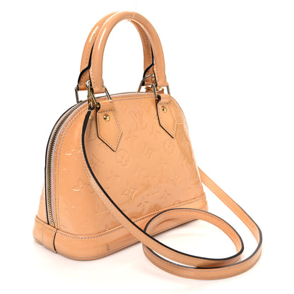 Louis Vuitton Vernis Alma BB Rose Velours 3 of 13
